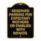 Signmission Reserved Parking for Expectant Mothers or Families with Infants, A-DES-BG-1824-23106 A-DES-BG-1824-23106 - alternate 1
